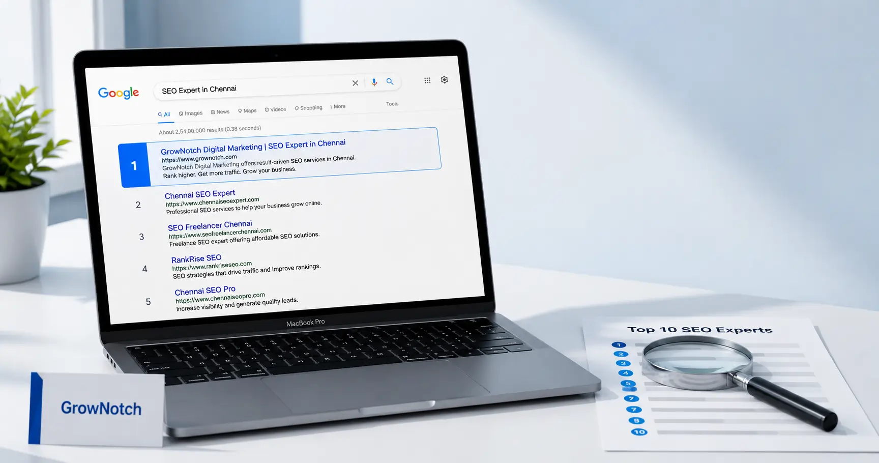 Top 10 SEO freelancers and SEO experts in Chennai ranked for 2026 — GrowNotch Digital Marketing